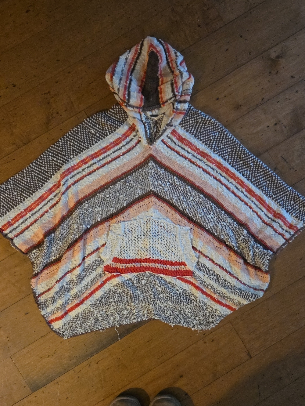 Free People Hooded Poncho
